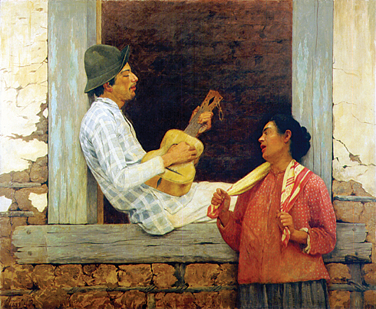 O Violeiro by Almeida J�nior, 1899